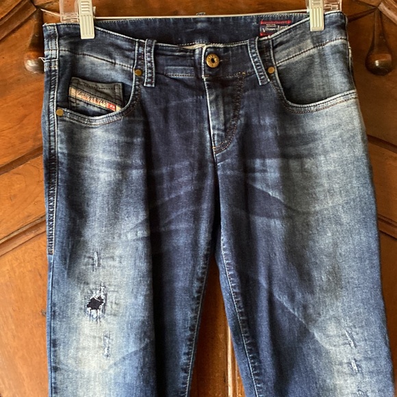 Diesel Grupee Distressed Skinny Jeans - Picture 2 of 14